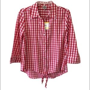 Anne Klein Button Down Shirt Medium